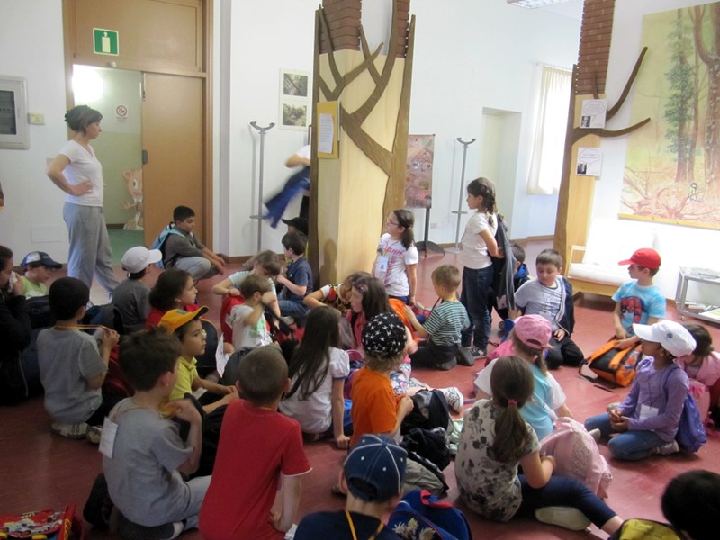 School classes at the reserve's visitor center